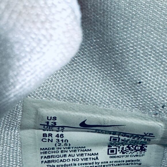 Nike Air Force Basketball Shoes Mens Size 13 White/Blue Mesh Strap Lace-Up - Picture 4 of 9